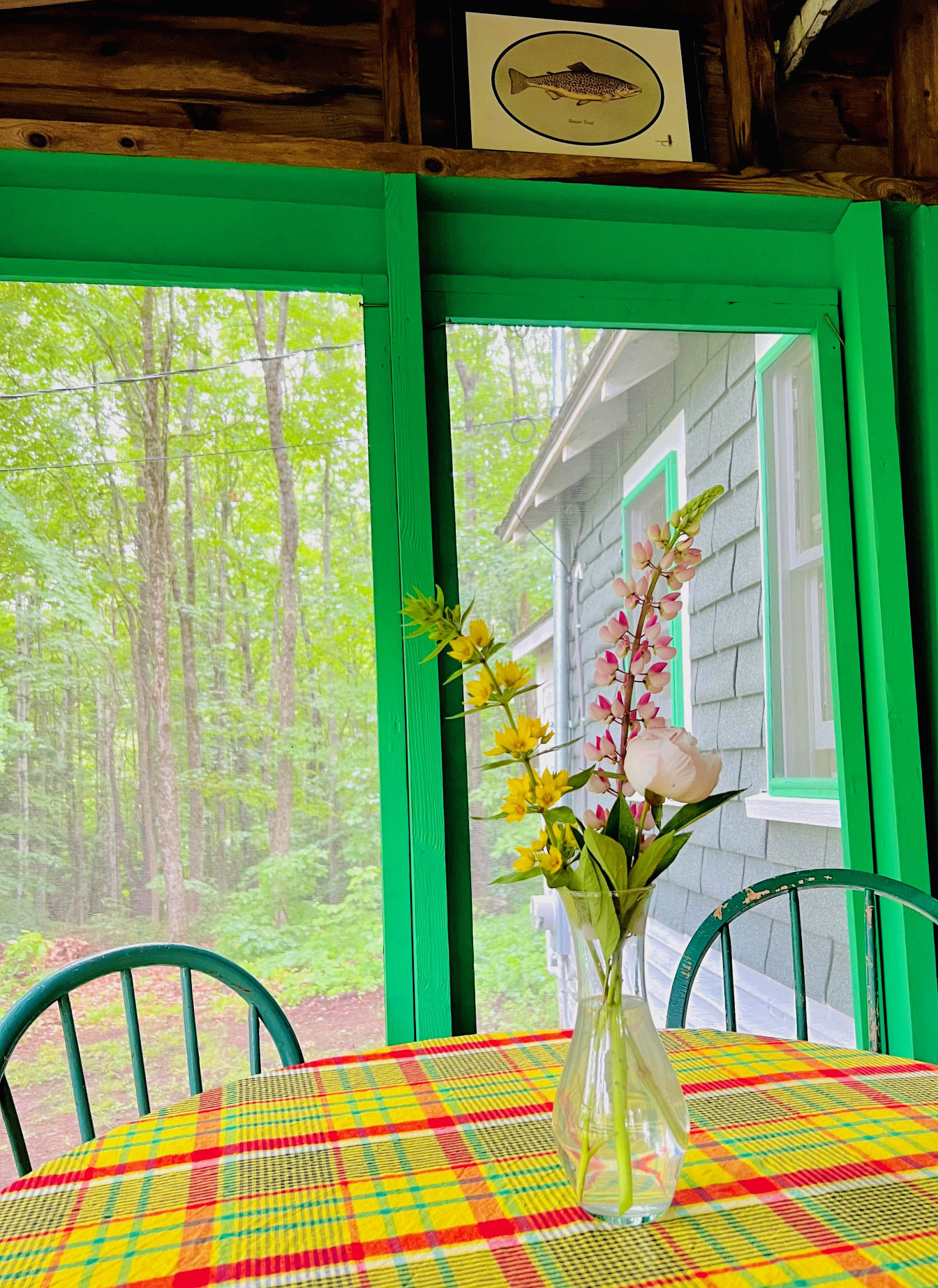 Cozy Cabin Porch Seating